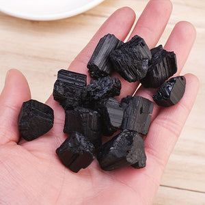 100G/Bag Pack of Natural Black Tourmaline, Quartz Crystal & Gemstone for Reiki Healing & Mineral Collection