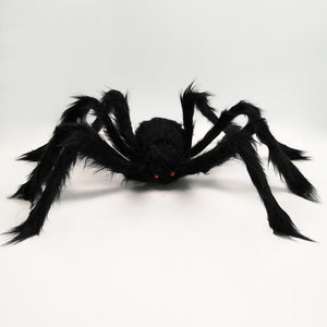 Halloween Spider Decoration Props Simulation Plush Big Black Spider Ghost House Site Layout Props Trick Toys