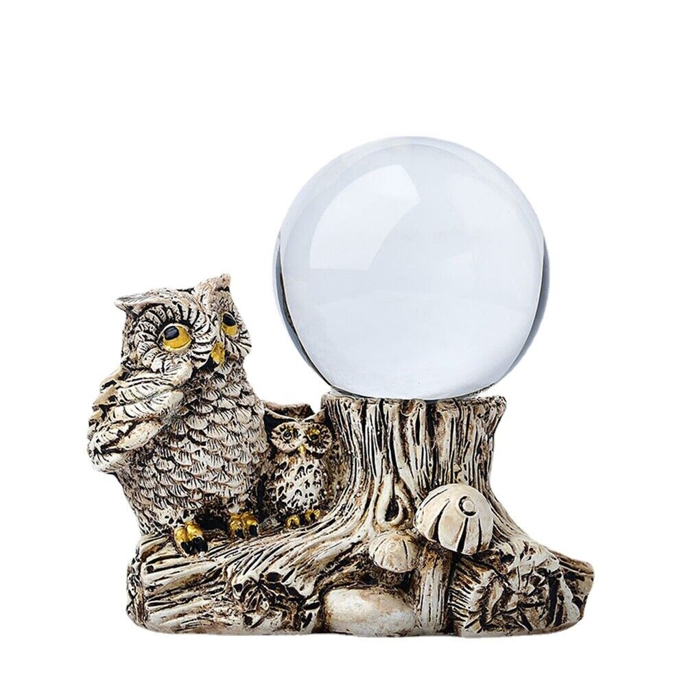 Globe Stand Crystal Ball Stand Owl Design Sphere Stand Ball Holder Office Decor