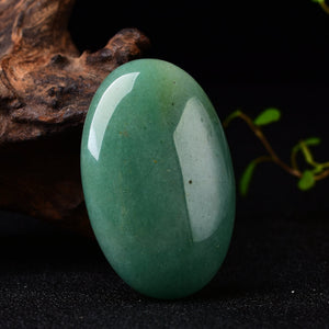 Natural Green Aventurine Palm Stone Quartz Healing Crystal Massage Hand-Polished Meditation Reiki Stone