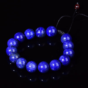 Blue Lazurite Quartz Bracelet Reiki Lapis lazuli Fashion Healing Crystal Beads