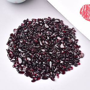 0.44LB Bulk Brazil Garnet  Hand Polished Natural Stones Reiki Gravel Crystal Stones Decoration FishTank Decor Garden Tank Décor Room Decor