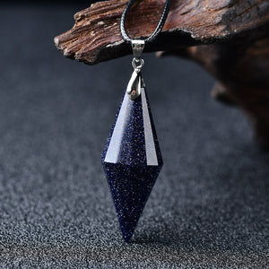 Spirit Pendulum Precious Pendant Double Terminated Point Reiki Quartz Charm Gemstone Fashion Crystal Pendant Man Women Trending Present