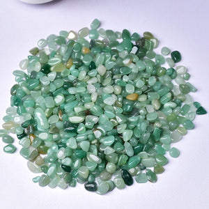 0.44LB Bulk Hand Polished Natural Aventurine Stones Reiki Gravel Crystal Stones Decoration FishTank Decor Garden Tank Décor Room Decor