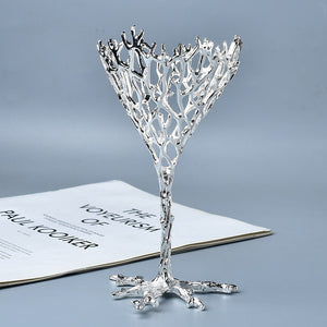 Torch Shape Bird's Nest Crystal Ball Holder Room Decor Sphere Stand Holder Ornament Stand Base Crystal Ball Display