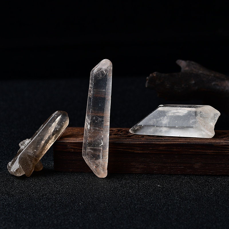 0.44LB Natural Raw Meditation Crystal Smoky Quartz Healing Points Stone Rock Reiki Specimen Recharged and Cleansed Chakras Fish Tank Garden