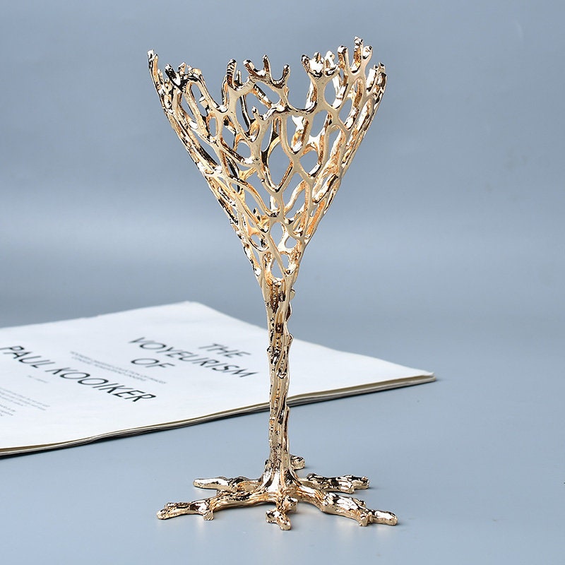 Torch Shape Bird's Nest Crystal Ball Holder Room Decor Sphere Stand Holder Ornament Stand Base Crystal Ball Display