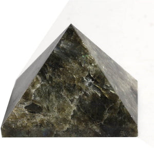 Natural Crystals&Gmestone Labradorite Pyramid Healing Quartz Stone Hand Polished Hand Made Room Decor